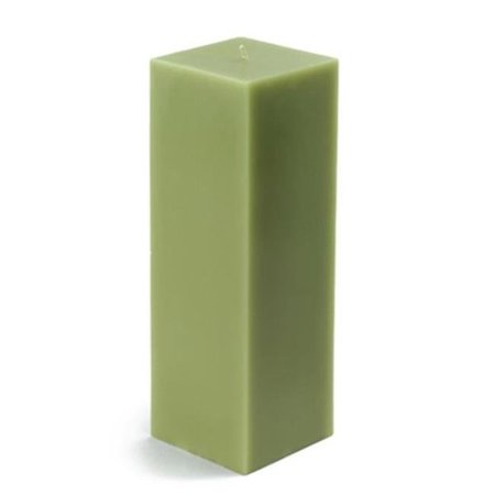 JECO Jeco CPZ-157 3 x 9 in. Sage Square Pillar Candle; Green CPZ-157